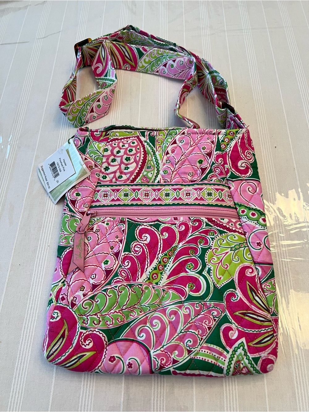 Vera Bradley Pinwheel Pink Crossbody Bag NWT